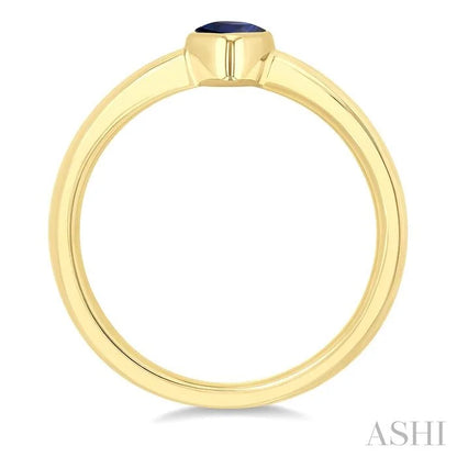 Pear Shape Gemstone Solitaire Ring