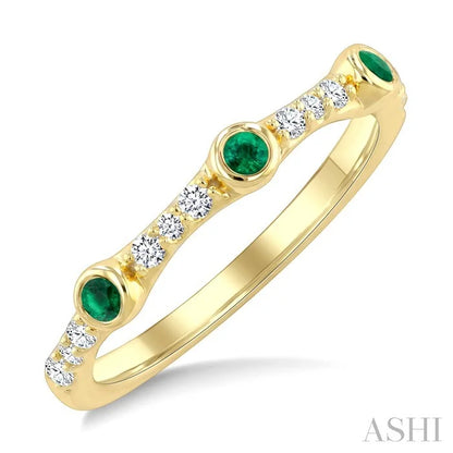 Stackable Gemstone & Diamond Fashion Ring