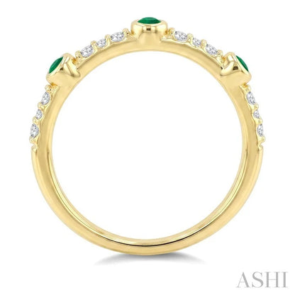 Stackable Gemstone & Diamond Fashion Ring