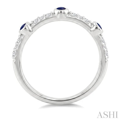 Stackable Gemstone & Diamond Fashion Ring