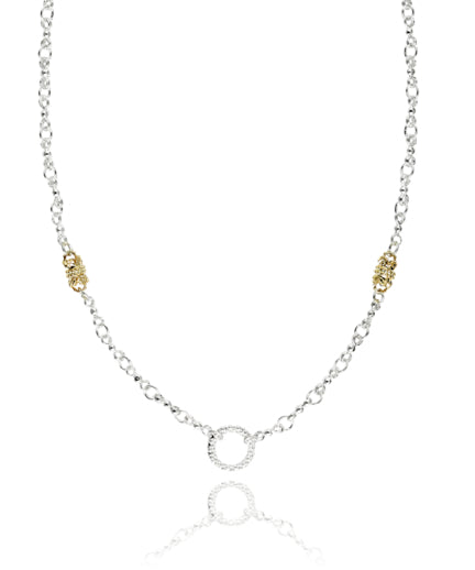 Vahan 14k Gold & Sterling Silver Necklace