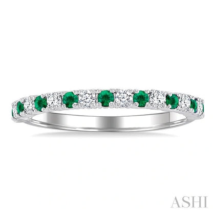 Alternate Gemstone & Diamond Band
