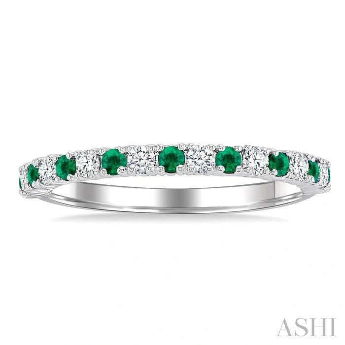 Alternate Gemstone & Diamond Band