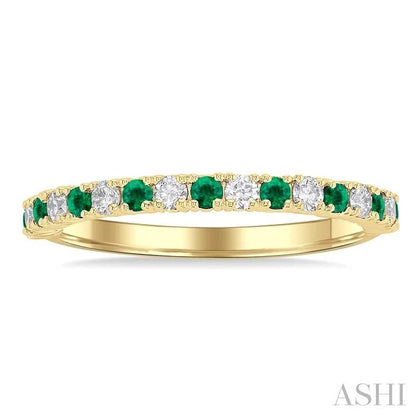 Alternate Gemstone & Diamond Band