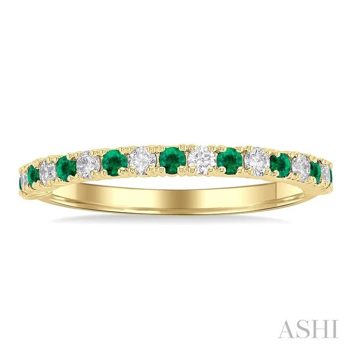 Alternate Gemstone & Diamond Band