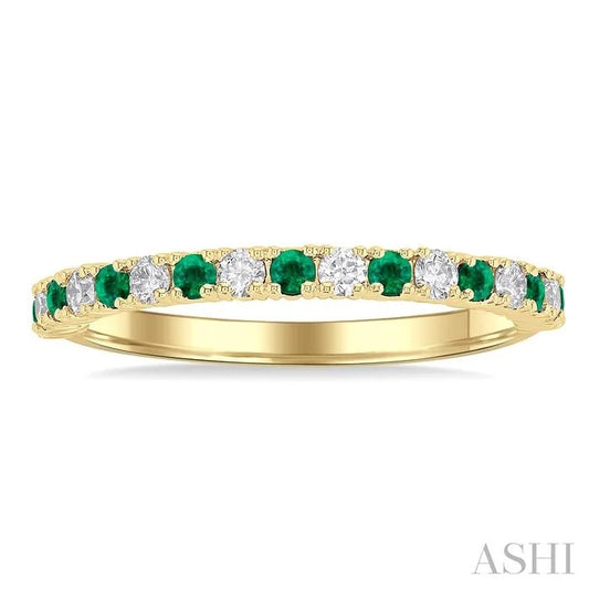 Alternate Gemstone & Diamond Band