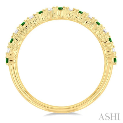 Alternate Gemstone & Diamond Band