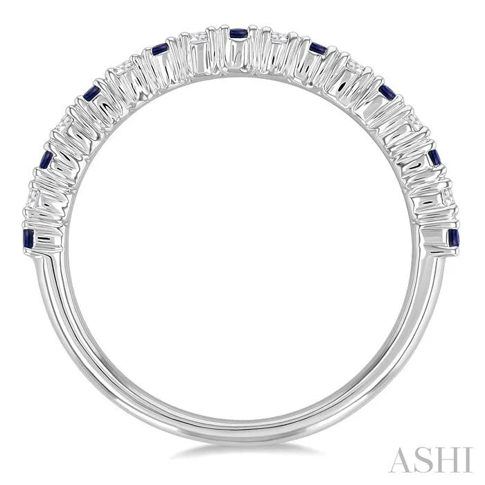 Alternate Gemstone & Diamond Band