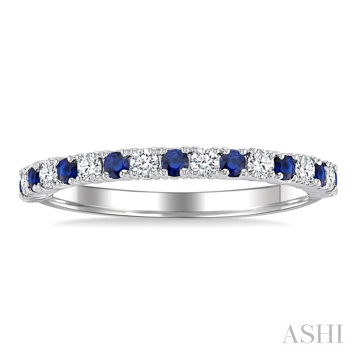 Alternate Gemstone & Diamond Band