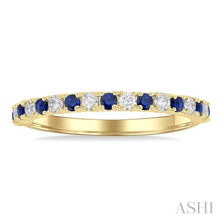 Alternate Gemstone & Diamond Band