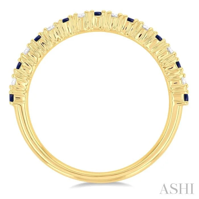 Alternate Gemstone & Diamond Band
