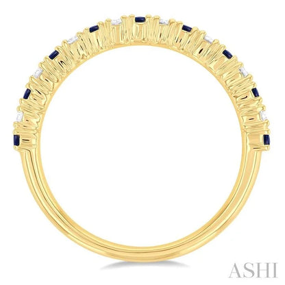 Alternate Gemstone & Diamond Band