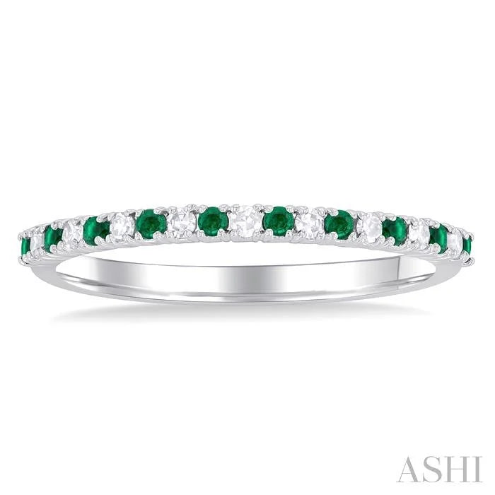 Alternate Gemstone & Diamond Band