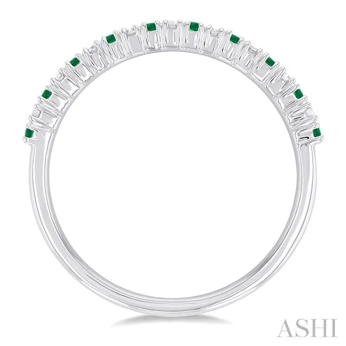 Alternate Gemstone & Diamond Band