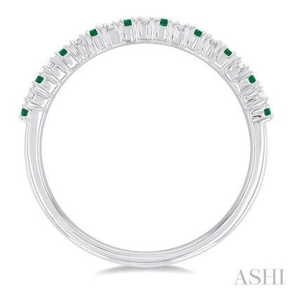 Alternate Gemstone & Diamond Band
