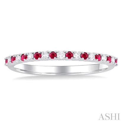 Alternate Gemstone & Diamond Band