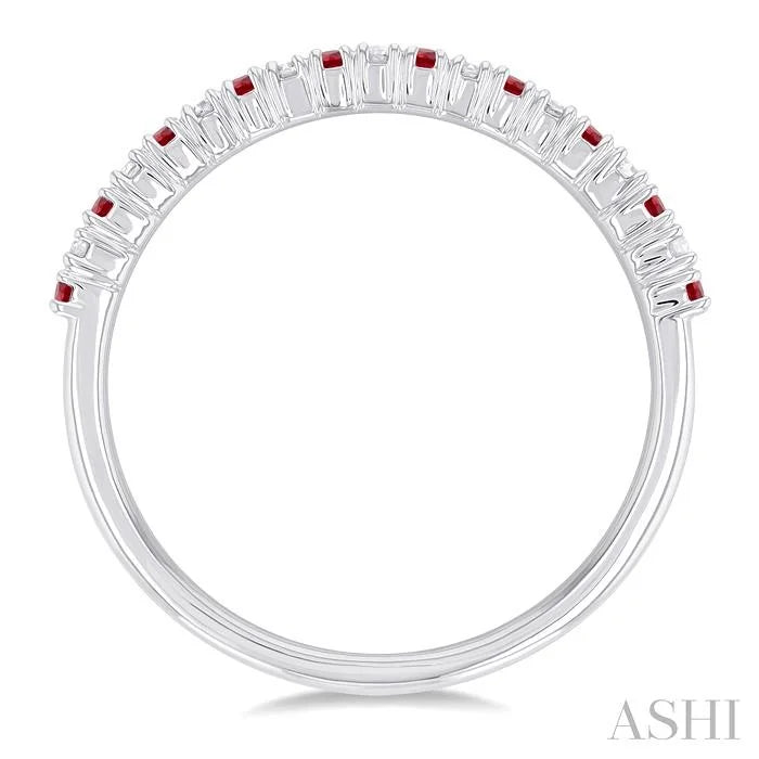 Alternate Gemstone & Diamond Band