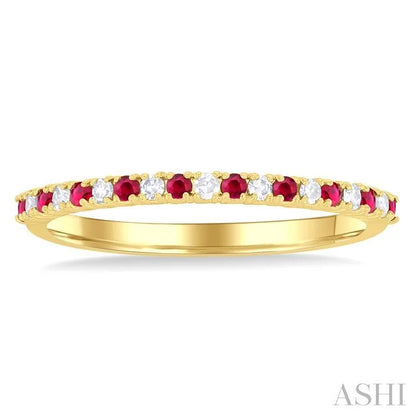 Alternate Gemstone & Diamond Band