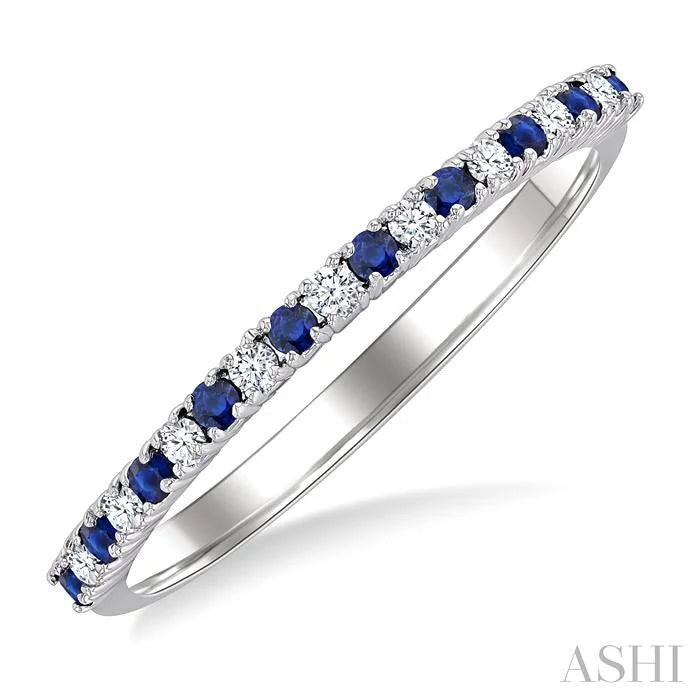 Alternate Gemstone & Diamond Band
