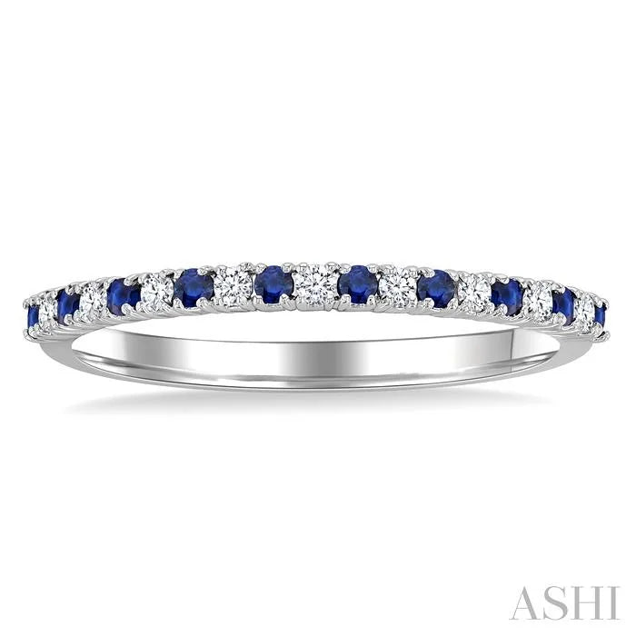 Alternate Gemstone & Diamond Band