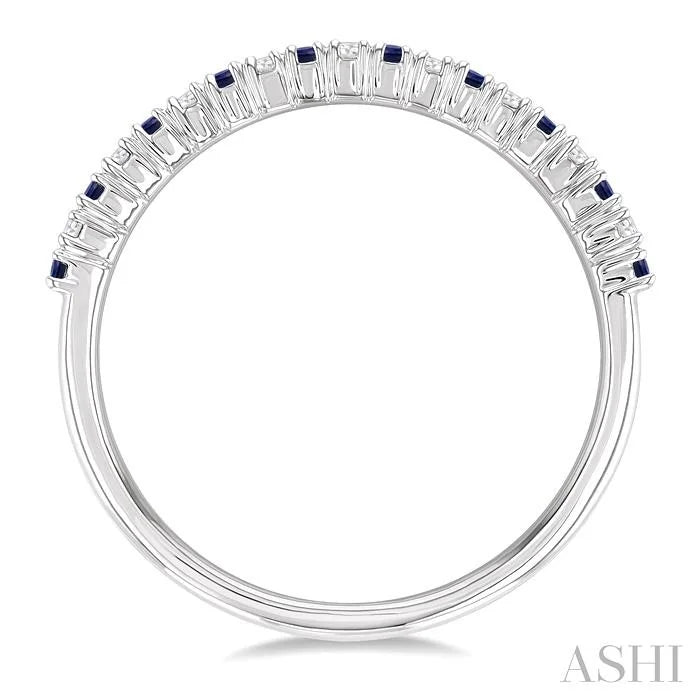 Alternate Gemstone & Diamond Band