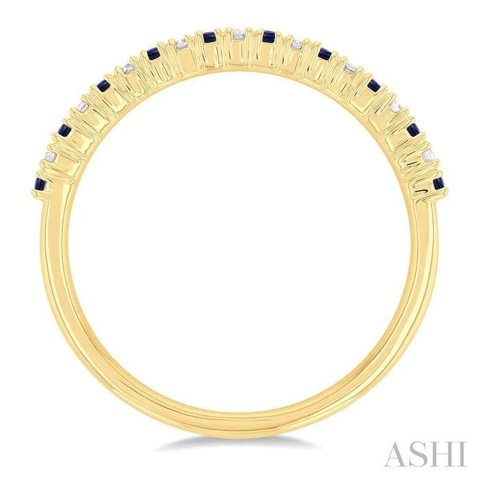 Alternate Gemstone & Diamond Band