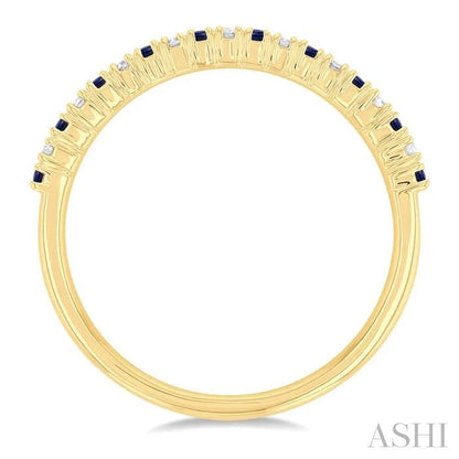 Alternate Gemstone & Diamond Band