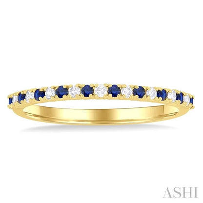 Alternate Gemstone & Diamond Band