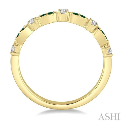 Gemstone & Diamond Fashion Band