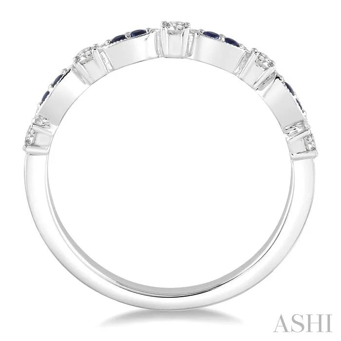 Gemstone & Diamond Fashion Band