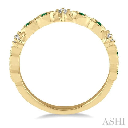 Gemstone & Diamond Fashion Band