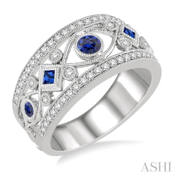 Gemstone & Diamond Fashion Band