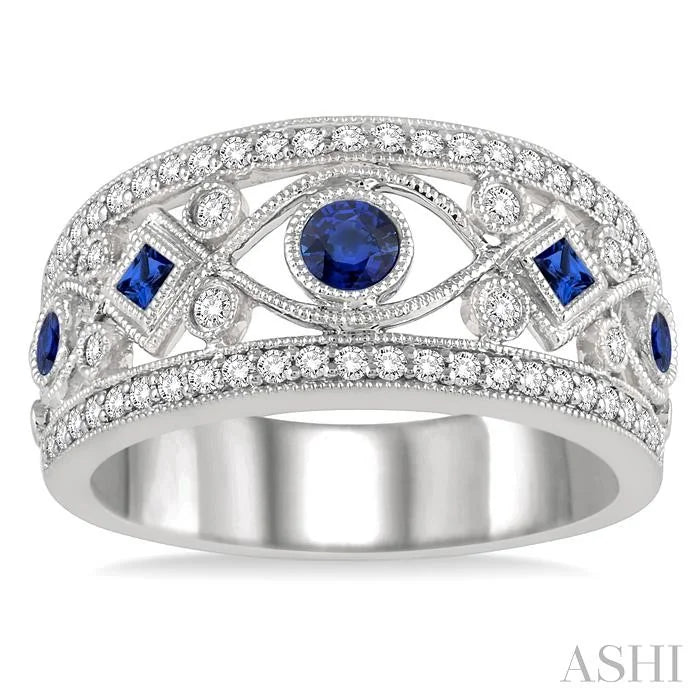 Gemstone & Diamond Fashion Band