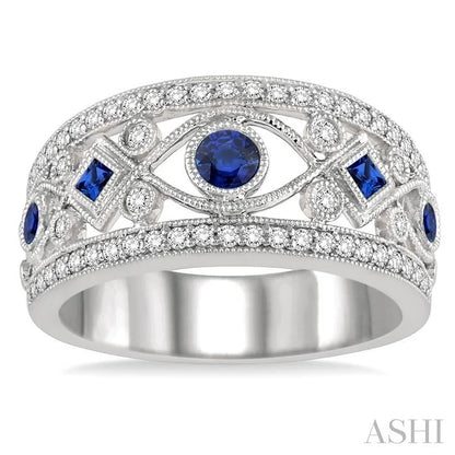 Gemstone & Diamond Fashion Band