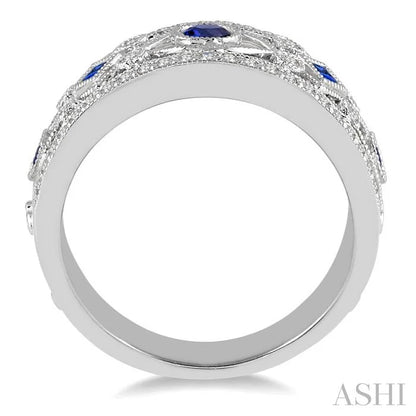 Gemstone & Diamond Fashion Band