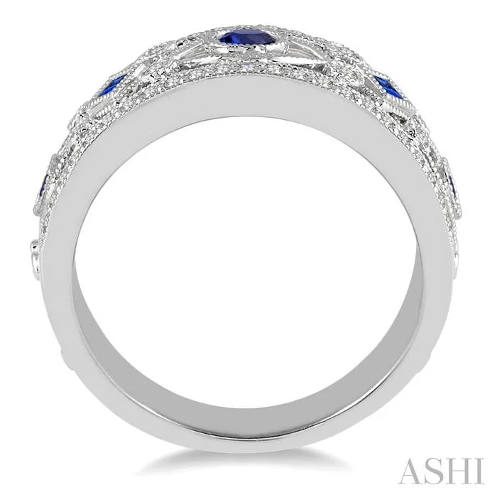 Gemstone & Diamond Fashion Band