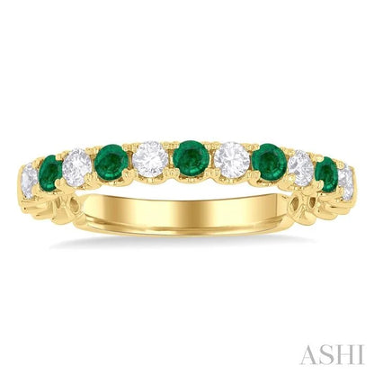 Alternate Gemstone & Diamond Wedding Band