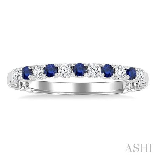 Alternate Gemstone & Diamond Wedding Band