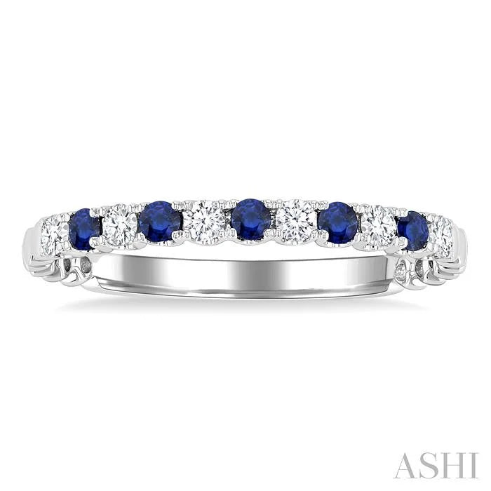 Alternate Gemstone & Diamond Wedding Band