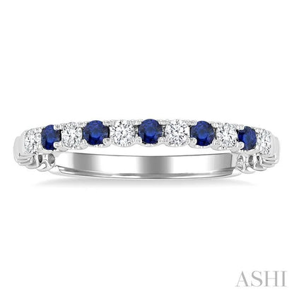 Alternate Gemstone & Diamond Wedding Band