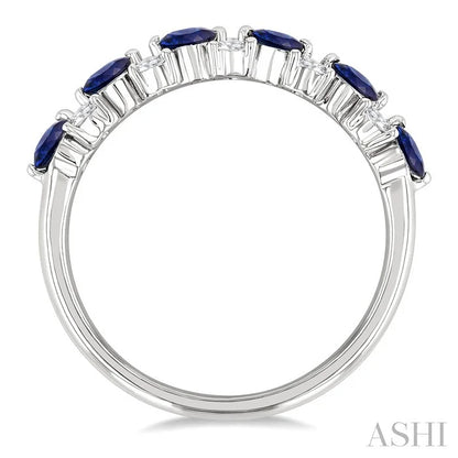 Alternate Gemstone & Diamond Band