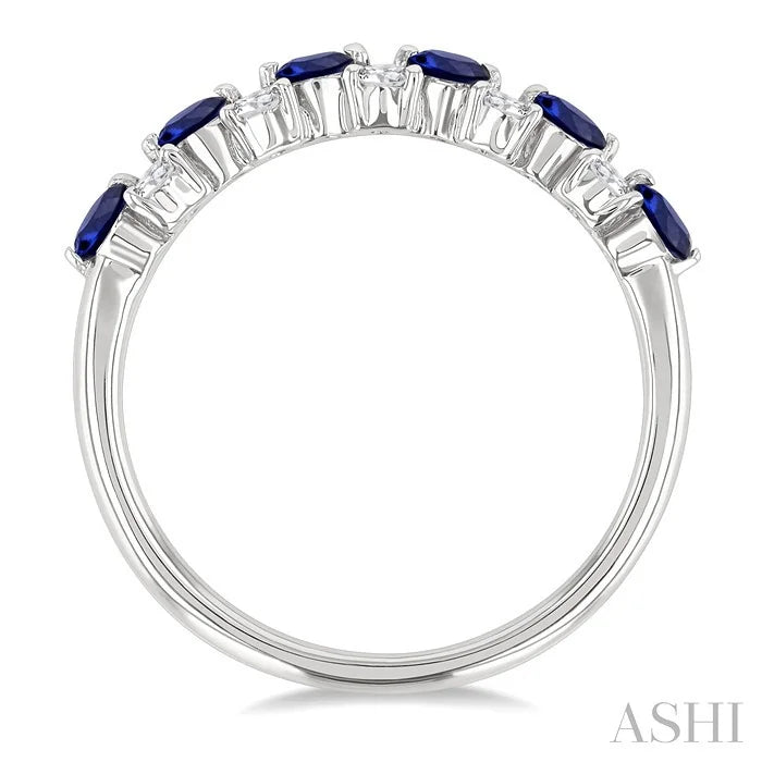 Alternate Gemstone & Diamond Band