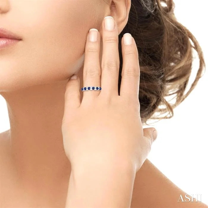 Alternate Gemstone & Diamond Band