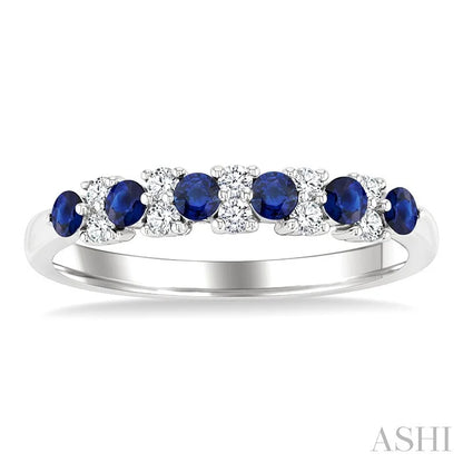 Alternate Gemstone & Diamond Band