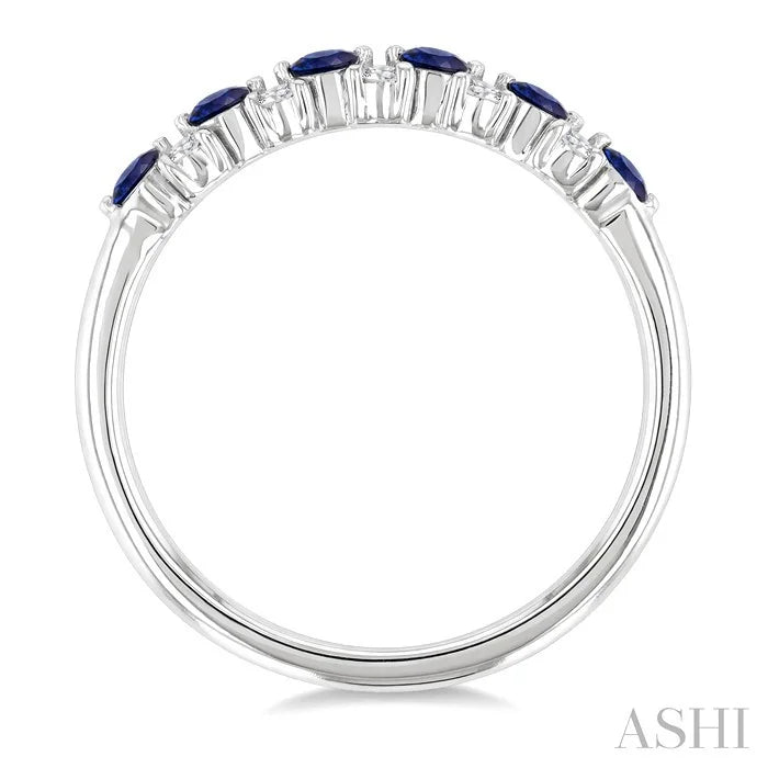 Alternate Gemstone & Diamond Band