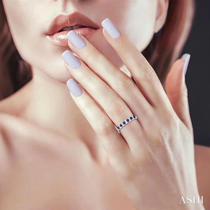 Alternate Gemstone & Diamond Band