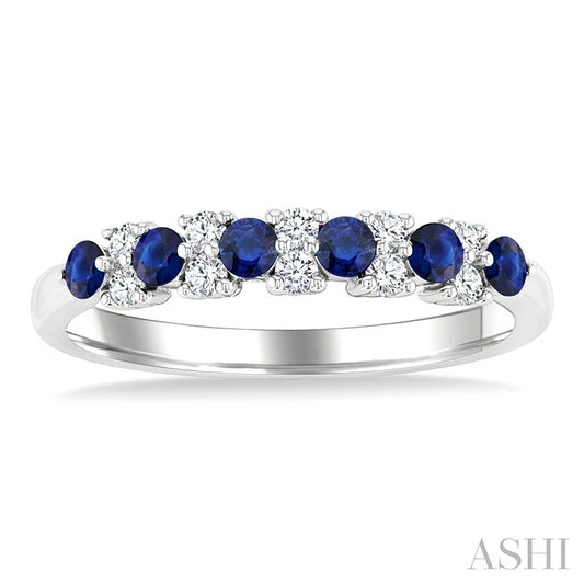 Alternate Gemstone & Diamond Band