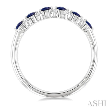 Alternate Gemstone & Diamond Band
