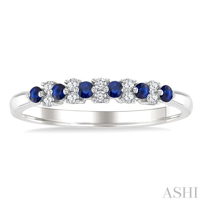 Alternate Gemstone & Diamond Band