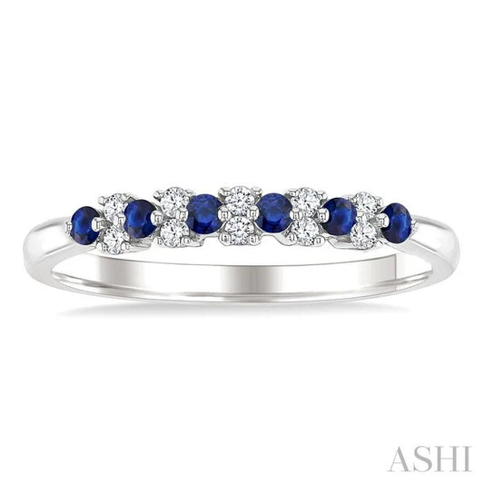 Alternate Gemstone & Diamond Band
